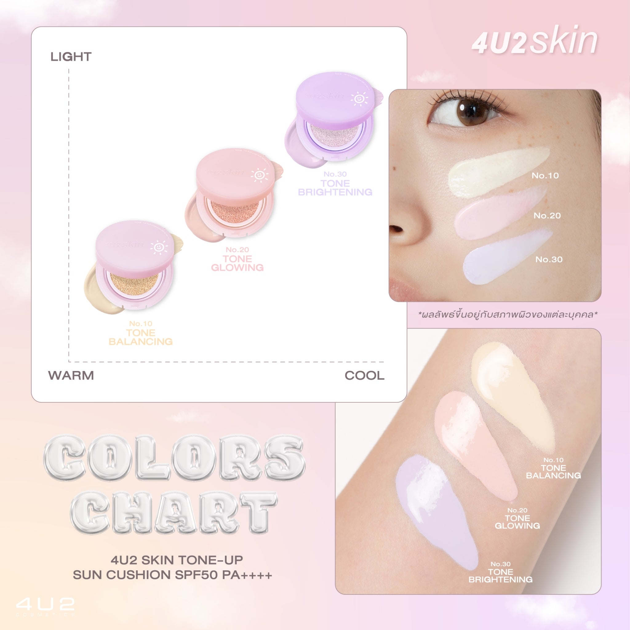 فور يو تو (كوشن واقي الشمس + تفتيح وتوحيد الون)