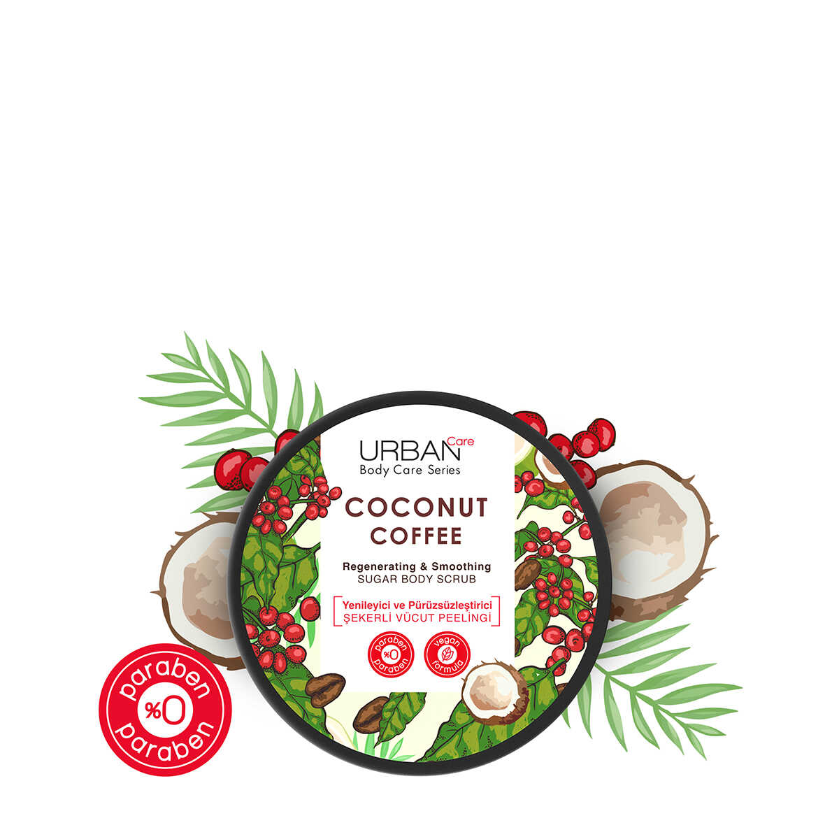 Urban Care Coconut Coffee Regenerating & Smoothing Body Scrub 280ml