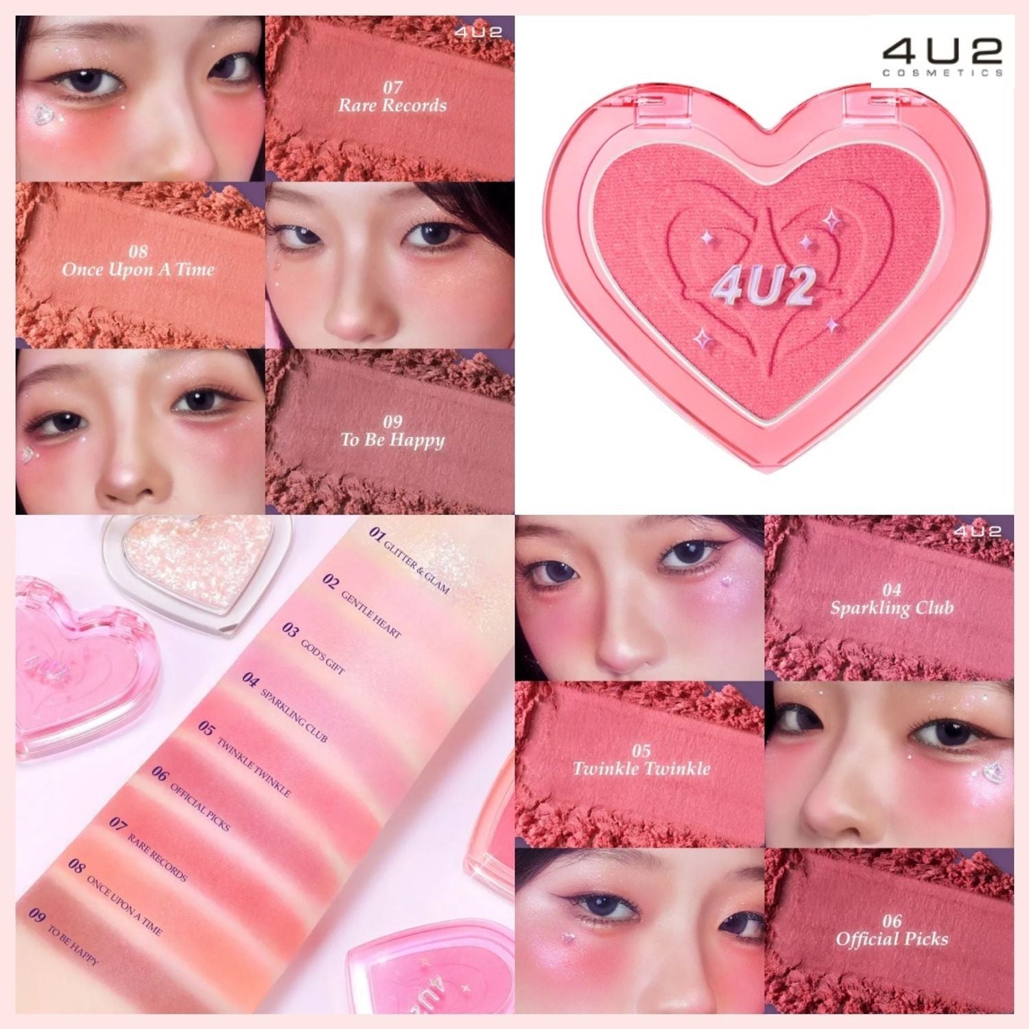 4U2 Heart Blush